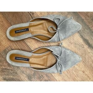 Margaux The Ballet Mule in slate gray suede 38.5
